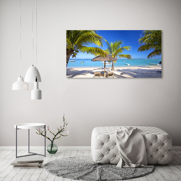 Acrylglas-Druck Mauritius Strand
