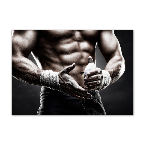 Acrylbild Fotodruck Muskelaufbau