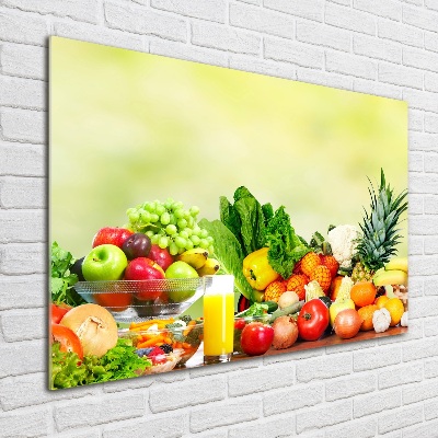 Acrylglas-Druck Gemüse und Obst