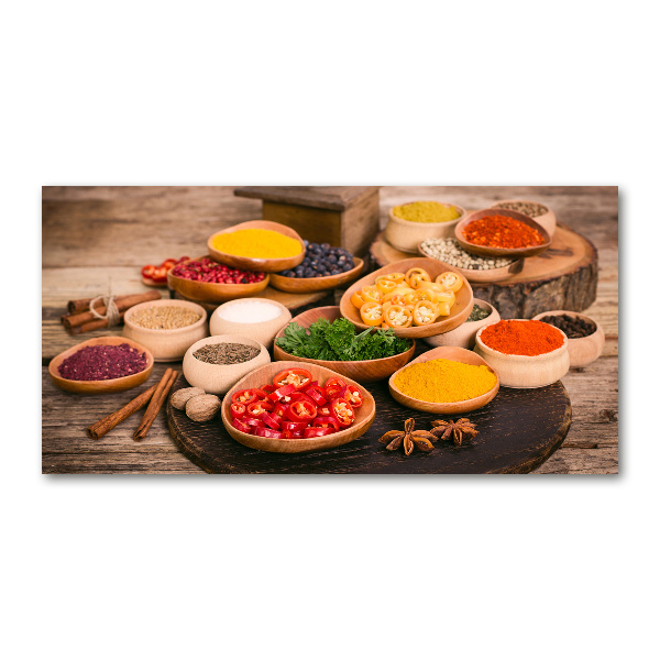 Foto auf Acryl Gewürze und Kräuter