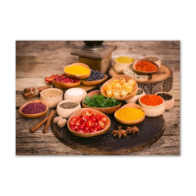 Foto auf Acryl Gewürze und Kräuter