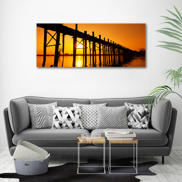 Acrylglas-Druck Sunset Bridge