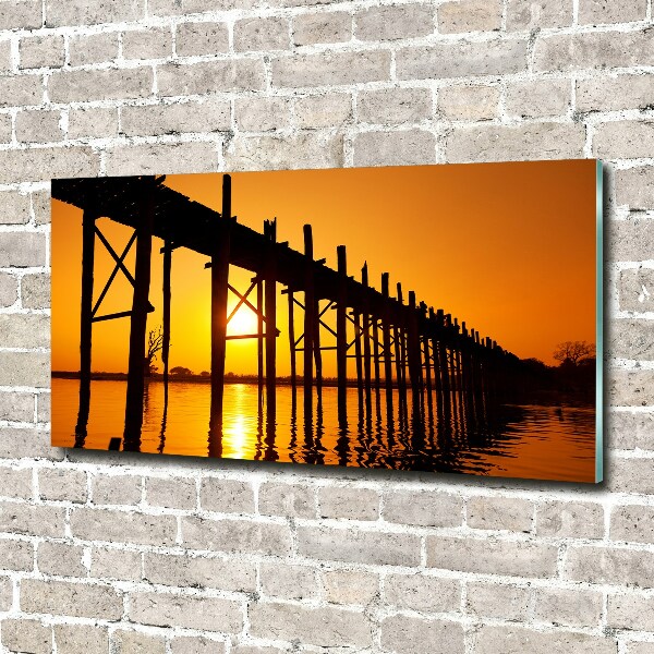 Acrylglas-Druck Sunset Bridge