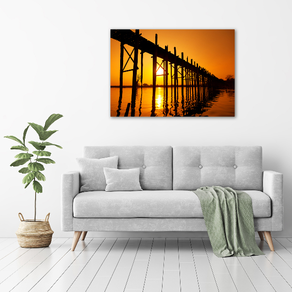 Acrylglas-Druck Sunset Bridge