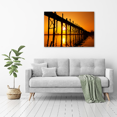 Acrylglas-Druck Sunset Bridge