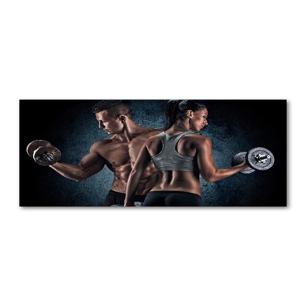 Foto auf Acryl Muskelaufbau