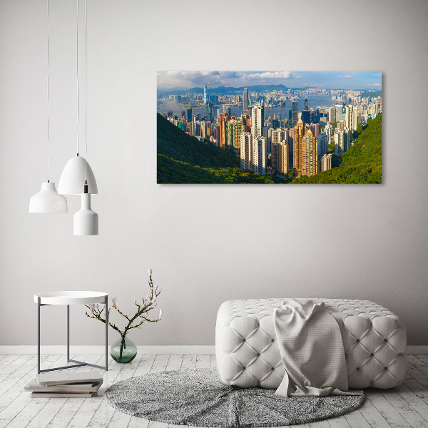 Bild auf Acrylglas Hongkong-Panorama