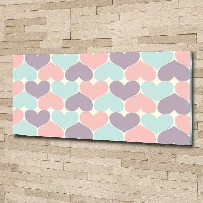 Bild auf Acrylglas Bunte Herzen