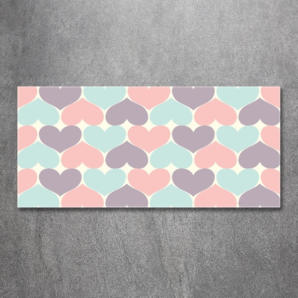 Bild auf Acrylglas Bunte Herzen