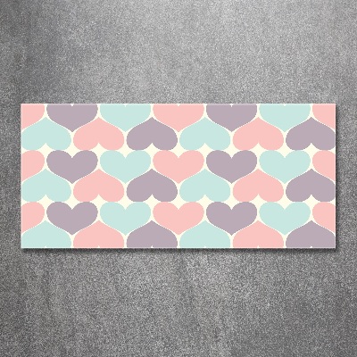 Bild auf Acrylglas Bunte Herzen