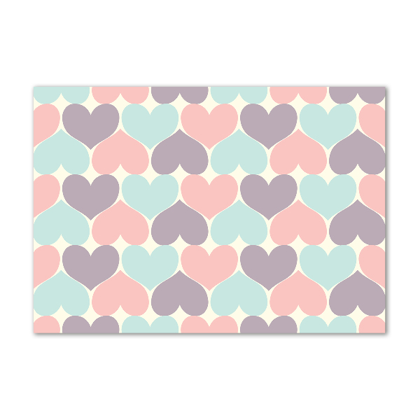 Bild auf Acrylglas Bunte Herzen