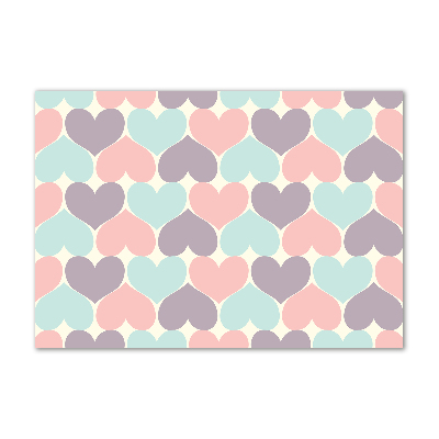 Bild auf Acrylglas Bunte Herzen