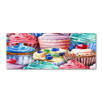 Bild auf Acrylglas Bunte Cupcakes