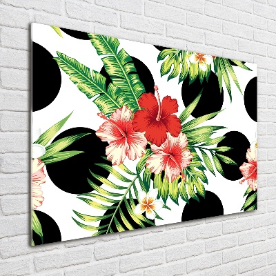 Acrylglas-Druck Hawaiianische Blumen