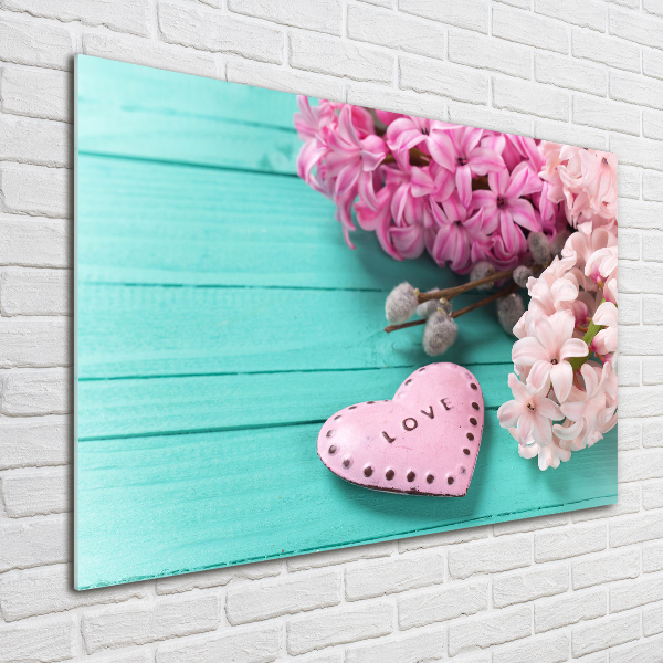 Acrylbild Fotodruck Ohne und Herz