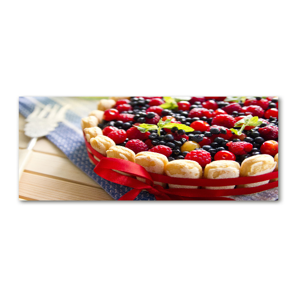 Foto auf Acryl Waldbeerenkuchen