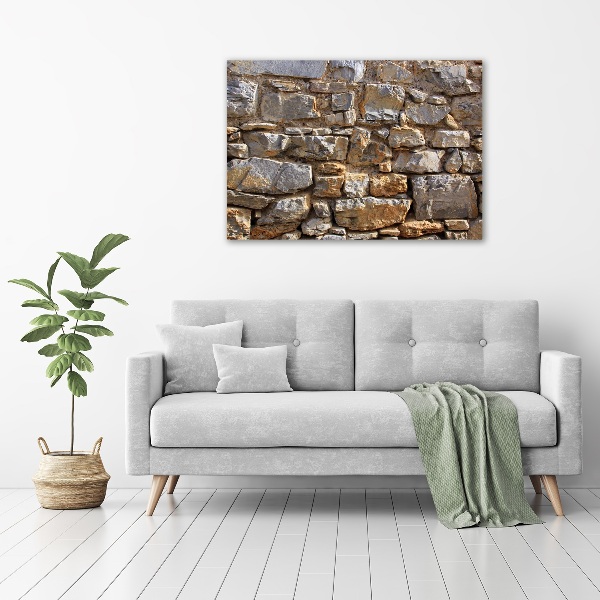 Acrylbild Fotodruck Steinmauer