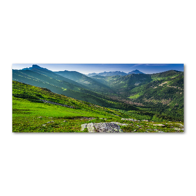 Acrylglas-Druck Morgendämmerung in den Bergen