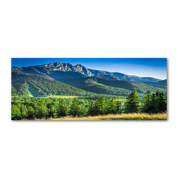 Acrylbild Fotodruck Skisprungschanze in den Tatra-Bergen