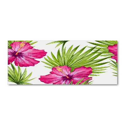 Acrylbild Fotodruck Hawaiianische Blumen