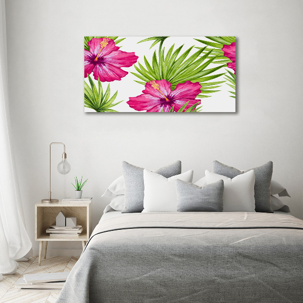 Acrylbild Fotodruck Hawaiianische Blumen