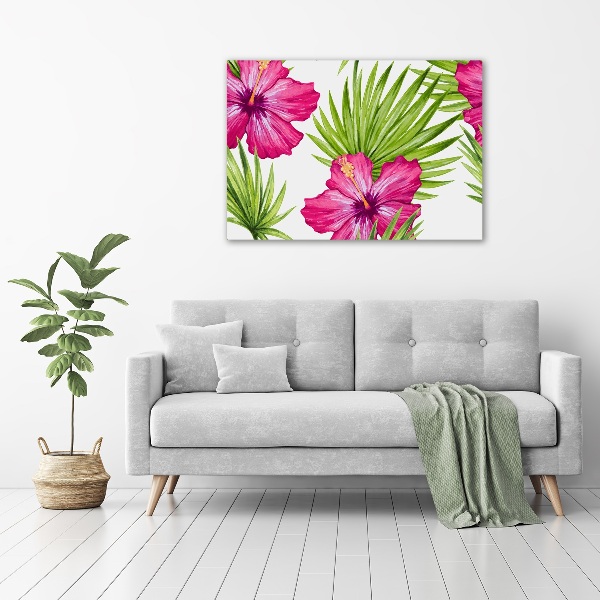 Acrylbild Fotodruck Hawaiianische Blumen