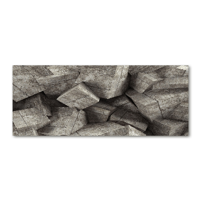 Bild auf Acrylglas Betonwürfel