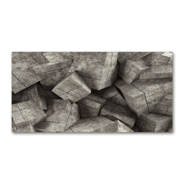 Bild auf Acrylglas Betonwürfel