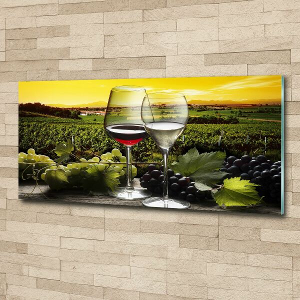Acrylglas-Druck Wein und Trauben