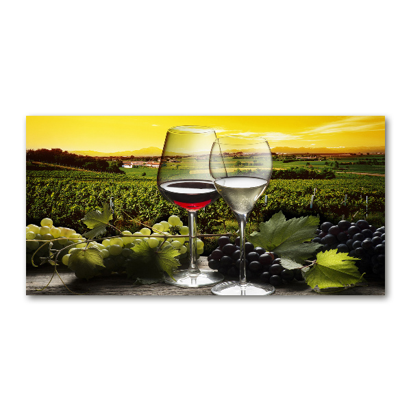 Acrylglas-Druck Wein und Trauben