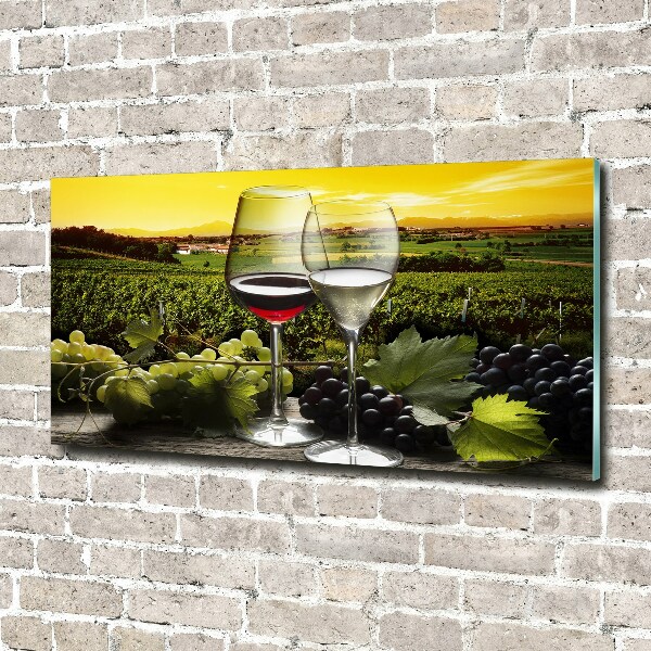 Acrylglas-Druck Wein und Trauben