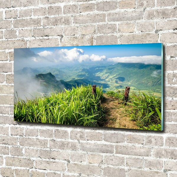 Bild auf Acrylglas Pfad zum Gipfel