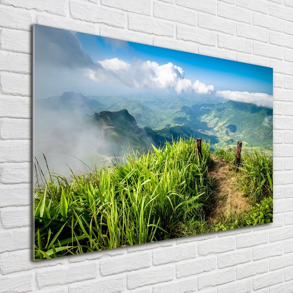 Bild auf Acrylglas Pfad zum Gipfel