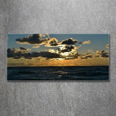 Acrylbild Fotodruck Sonnenuntergang über dem Meer