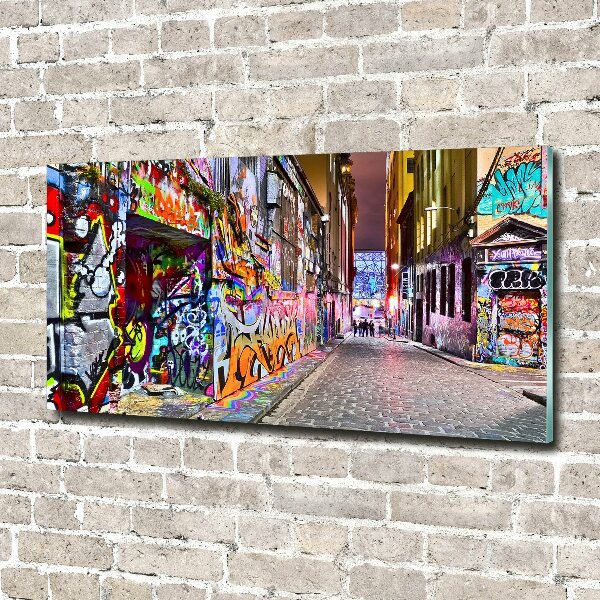 Acrylbild Fotodruck Bunte Graffiti