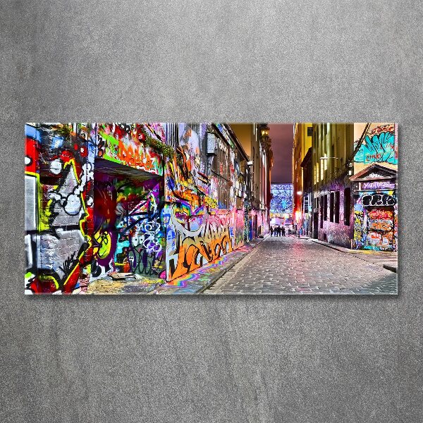 Acrylbild Fotodruck Bunte Graffiti