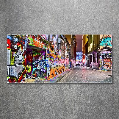 Acrylbild Fotodruck Bunte Graffiti