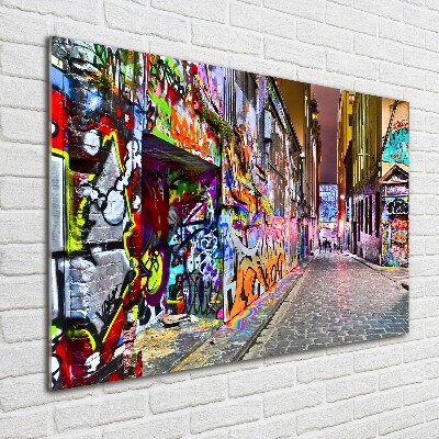 Acrylbild Fotodruck Bunte Graffiti