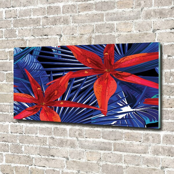 Bild auf Acrylglas Tropische Blumen