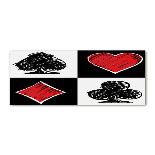 Bild auf Acrylglas Kartenfarben