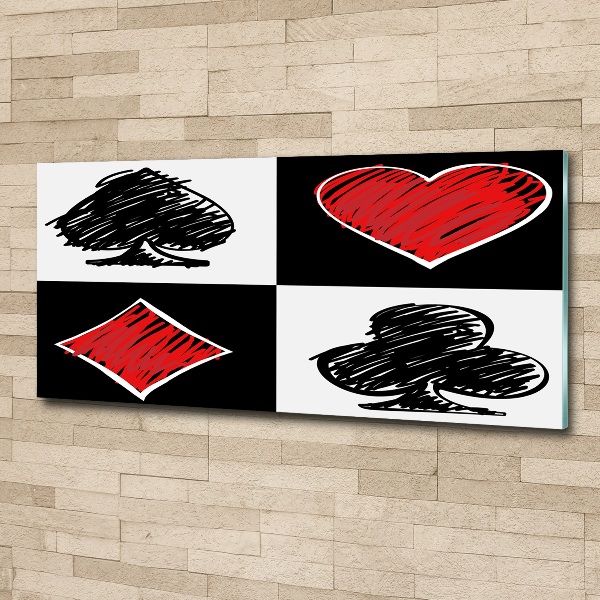 Bild auf Acrylglas Kartenfarben