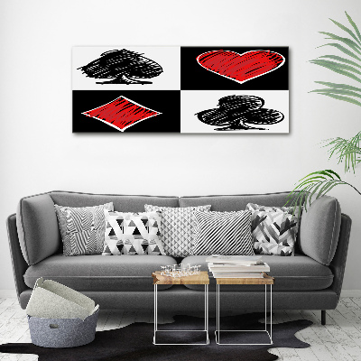 Bild auf Acrylglas Kartenfarben