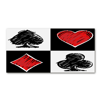 Bild auf Acrylglas Kartenfarben