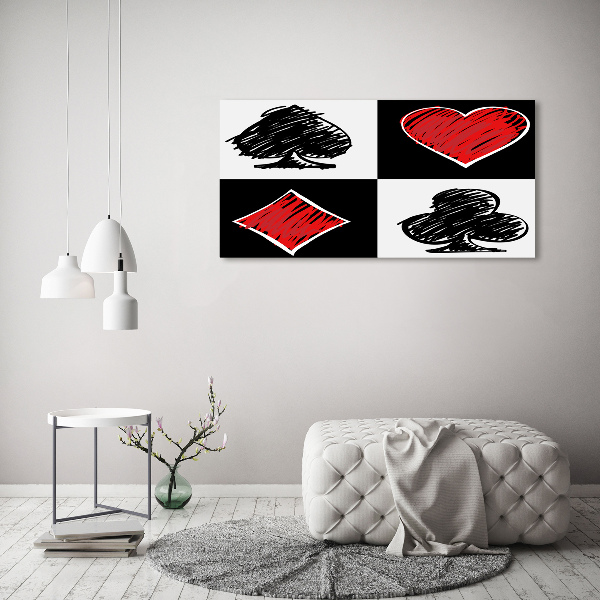 Bild auf Acrylglas Kartenfarben