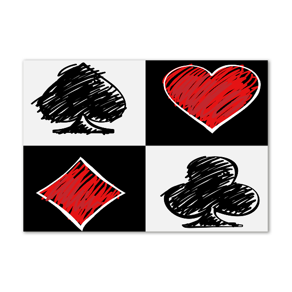 Bild auf Acrylglas Kartenfarben