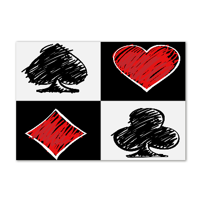 Bild auf Acrylglas Kartenfarben