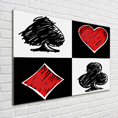 Bild auf Acrylglas Kartenfarben