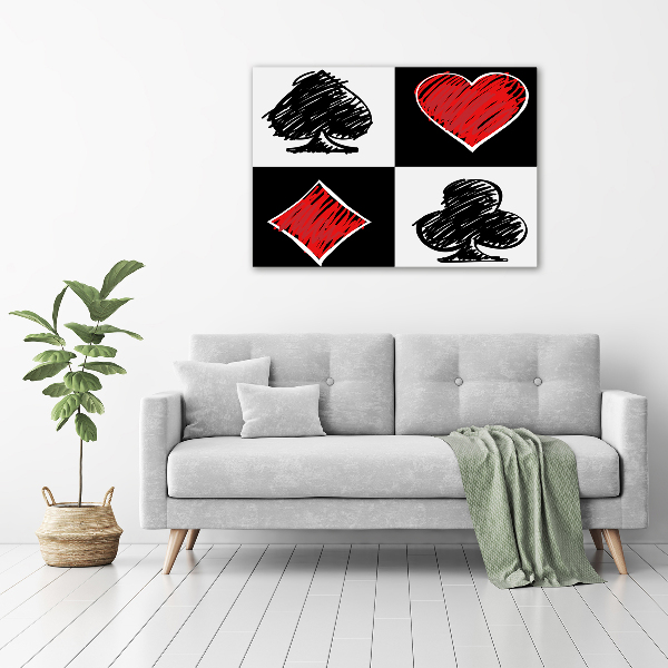 Bild auf Acrylglas Kartenfarben