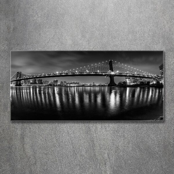 Bild auf Acrylglas Manhattan bei Nacht