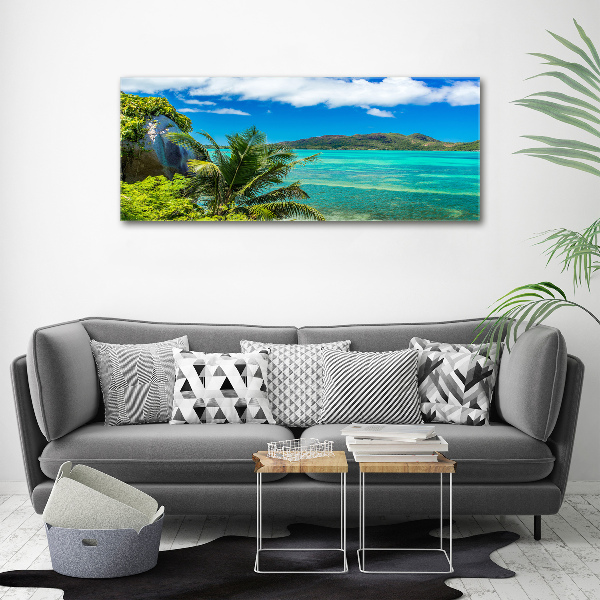 Acrylbild Fotodruck Küste der Seychellen